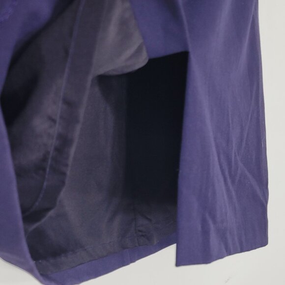 Vintage Women's Purple Back Zipper Front Slit Casual A-Line Business Skirt 8 - Picture 3 of 11